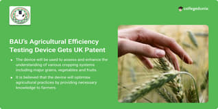 Bihar Agricultural University Achieved UK Patent For Efficiency Testing Device